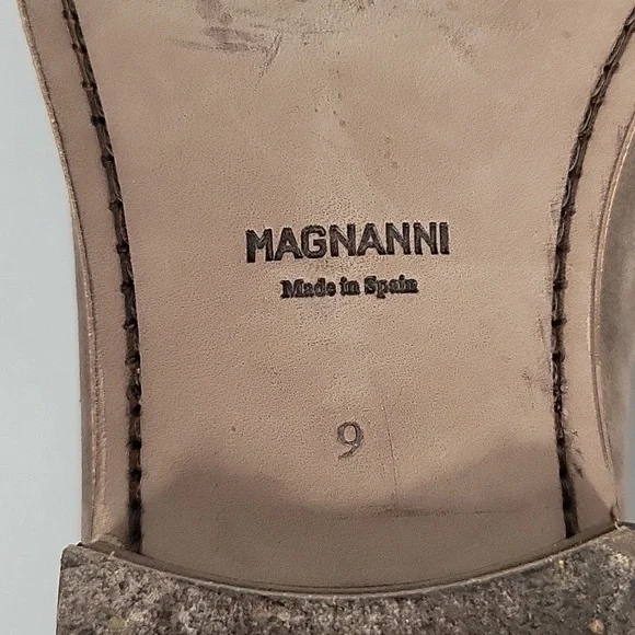 Magnanni Men's Lucien Suede Penny Loafers, Mocha Brown, Size 9, Made in Spain - Picture 7 of 16